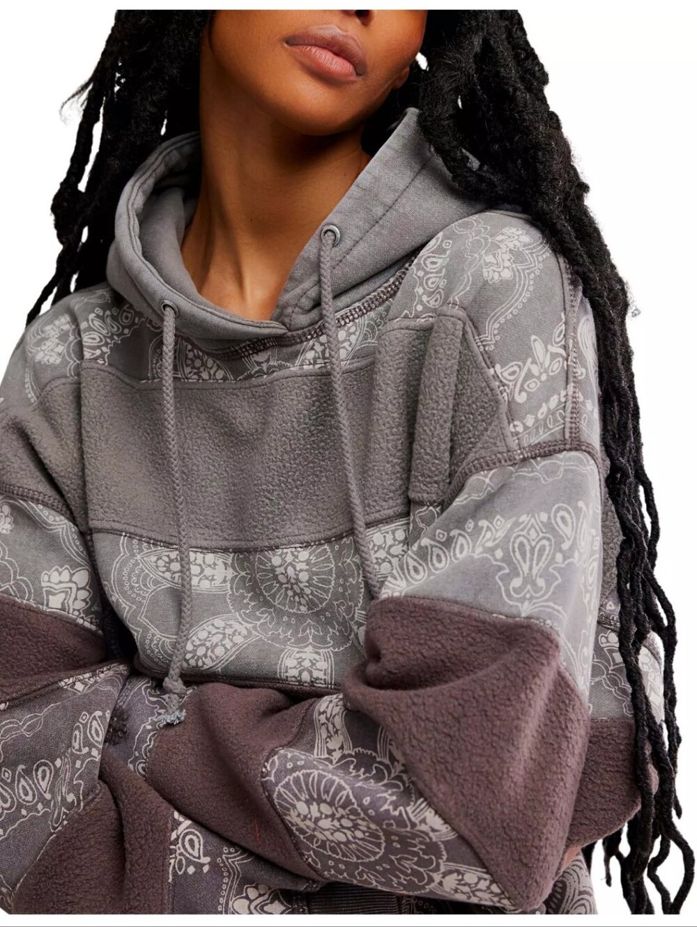 NWT FP Movement Final Call Logo Bandana Hoodie - Picture 2 of 12